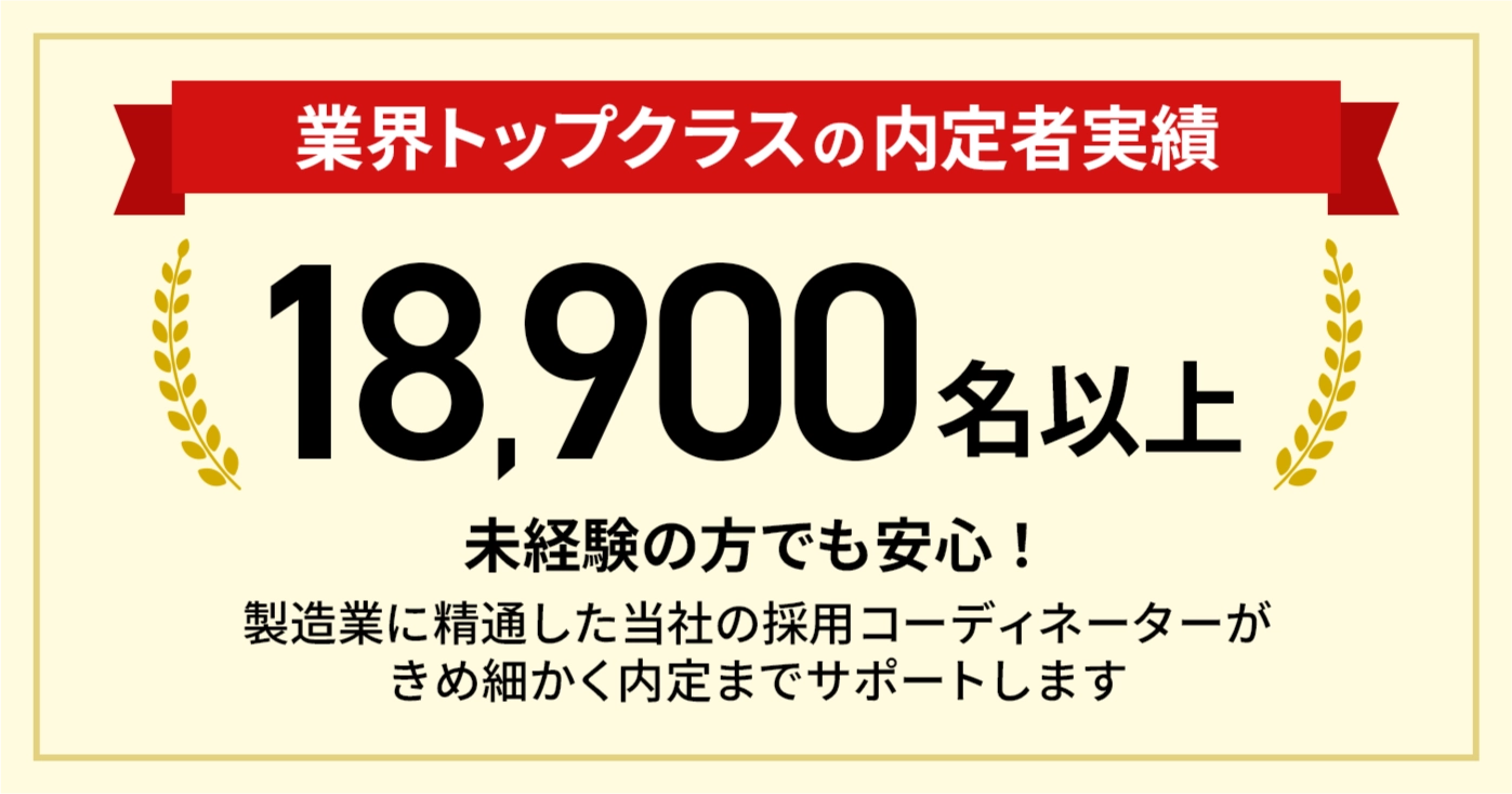
                業界トップクラスの内定者実績18,900名以上！（2013年〜2014年度実績）未経験の方でも安心！